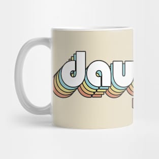 Daughtry - Retro Rainbow Typography Faded Style Mug